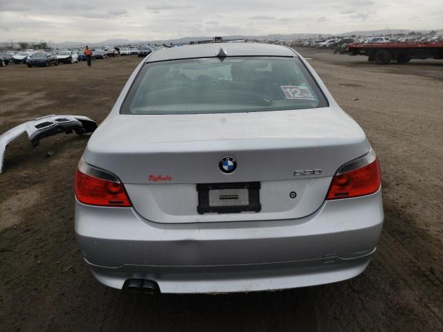 WBANE53567CW68841 - 2007 BMW 525 I SILVER photo 6