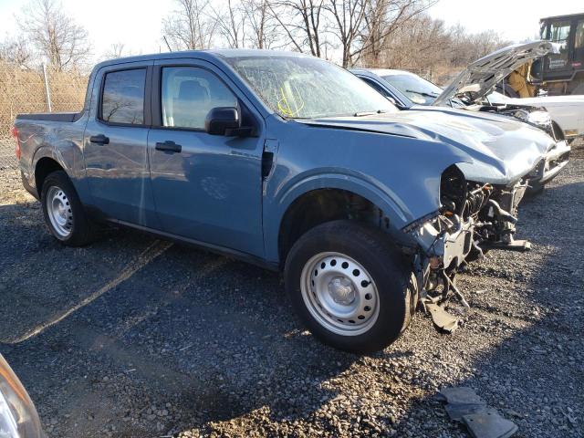 3FTTW8E37NRA62791 - 2022 FORD MAVERICK X BLUE photo 4