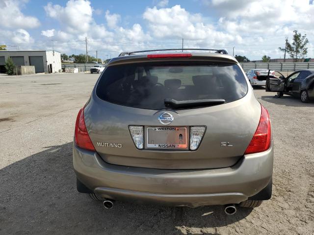 JN8AZ08T44W218703 - 2004 NISSAN MURANO BROWN photo 6