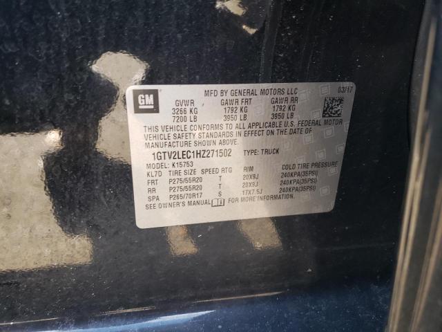 1GTV2LEC1HZ271502 - 2017 GMC SIERRA K15 BLACK photo 12