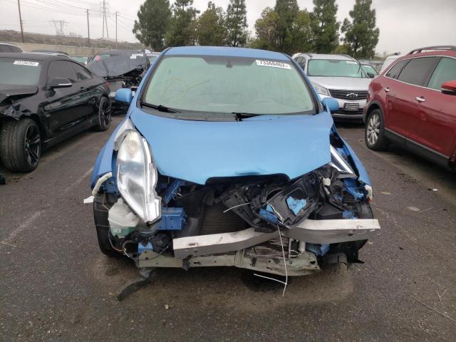 JN1AZ0CP8CT025172 - 2012 NISSAN LEAF SV BLUE photo 5