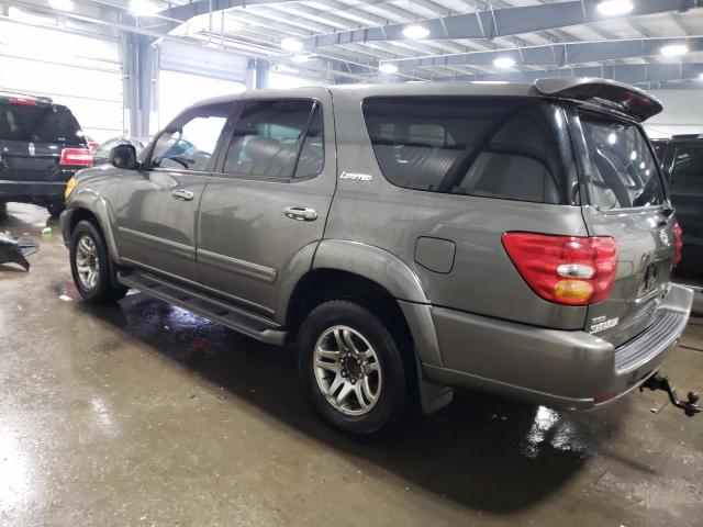 5TDBT48A14S230704 - 2004 TOYOTA SEQUOIA GRAY photo 2