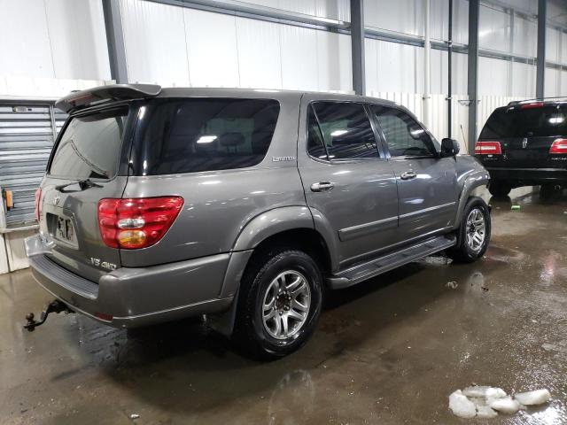 5TDBT48A14S230704 - 2004 TOYOTA SEQUOIA GRAY photo 3