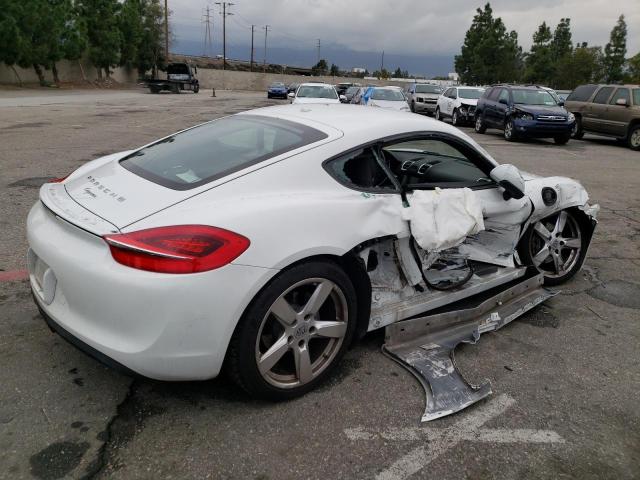 WP0AA2A83FK161909 - 2015 PORSCHE CAYMAN WHITE photo 3