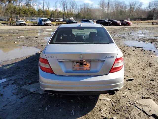 WDDGF81X59F205191 - 2009 MERCEDES-BENZ C 300 4MAT SILVER photo 6