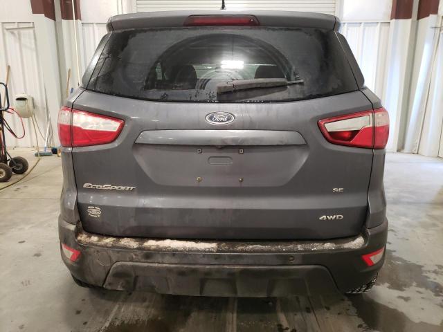 MAJ6P1UL1JC180062 - 2018 FORD ECOSPORT S GRAY photo 6