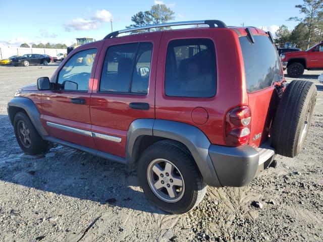 1J4GK48K36W175137 - 2006 JEEP LIBERTY SP RED photo 2