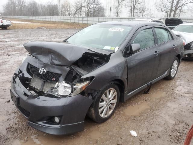 1NXBU4EE4AZ347913 - 2010 TOYOTA COROLLA BA GRAY photo 1