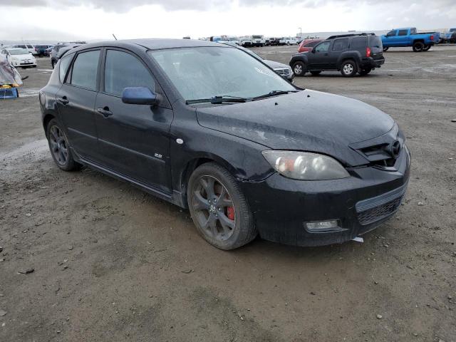 JM1BK344381866217 - 2008 MAZDA 3 HATCHBAC BLACK photo 4