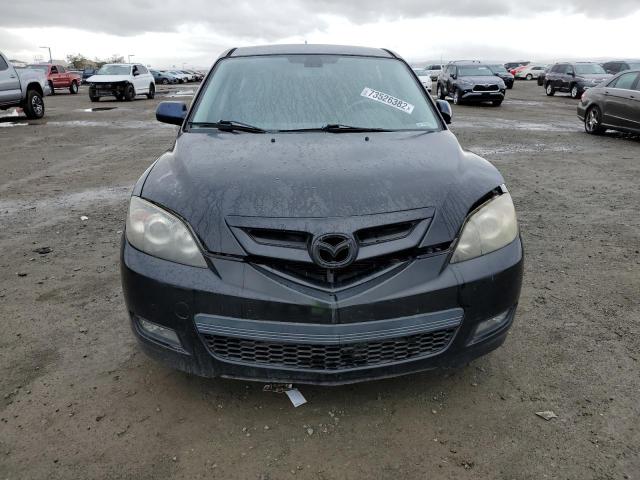 JM1BK344381866217 - 2008 MAZDA 3 HATCHBAC BLACK photo 5