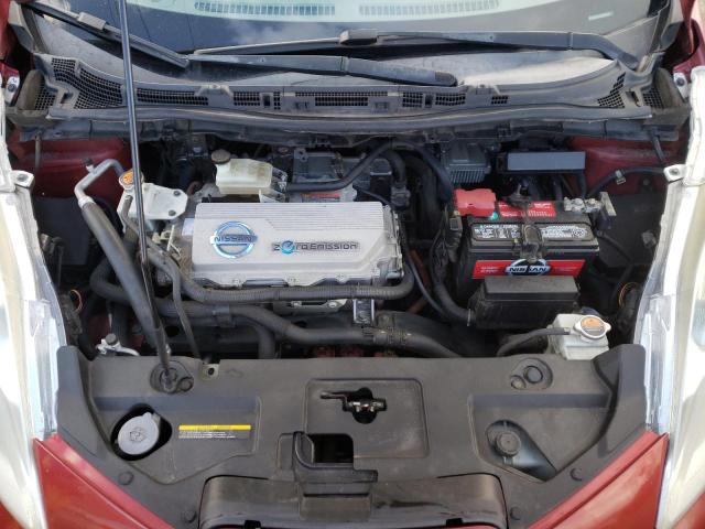 JN1AZ0CP7BT004182 - 2011 NISSAN LEAF SV RED photo 11