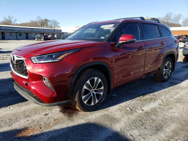 5TDGZRBH9NS211598 - 2022 TOYOTA HIGHLANDER BURGUNDY photo 1