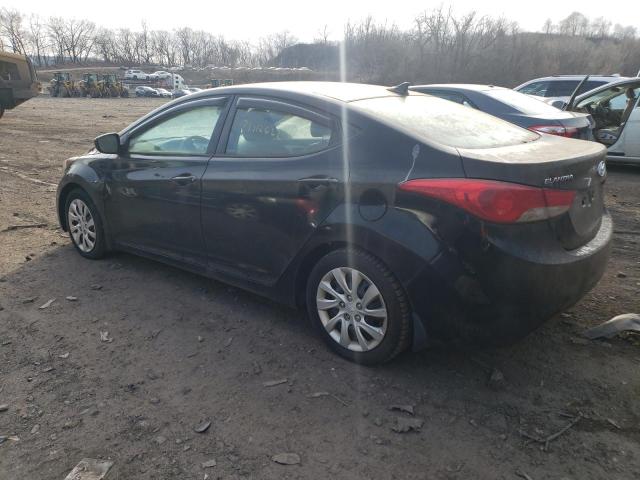 5NPDH4AE2DH207915 - 2012 HYUNDAI ELANTRA BLACK photo 2