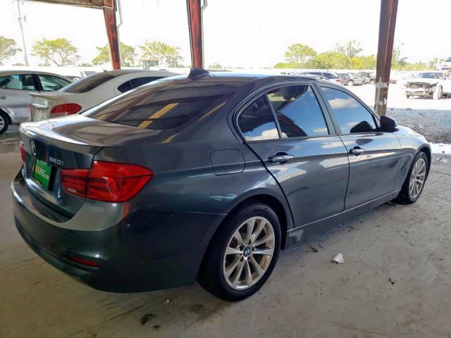 WBA8E5G33HNU42901 - 2017 BMW 320 XI GRAY photo 4
