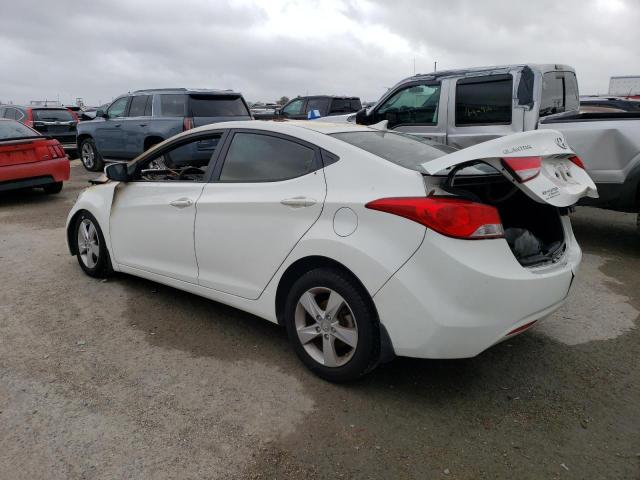 5NPDH4AE0DH408468 - 2013 HYUNDAI ELANTRA GL WHITE photo 2