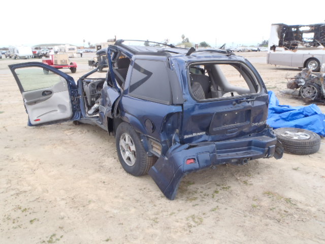 1GNDS13S442413118 - 2004 CHEVROLET TRAILBLAZE LS BLUE photo 3