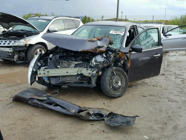 3N1CN7AP2FL860645 - 2015 NISSAN VERSA S GRAY photo 2