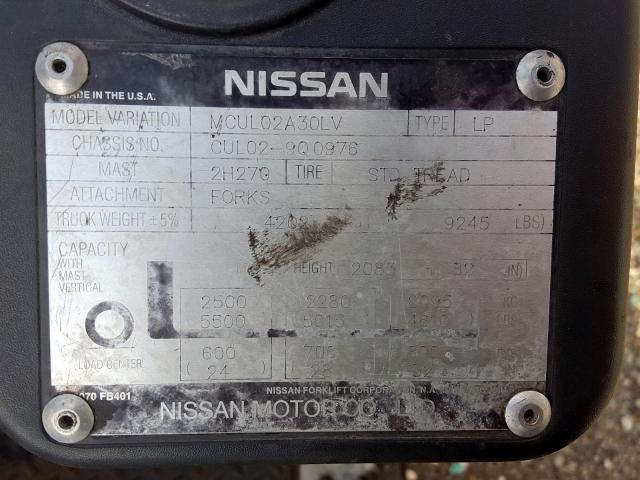 CUL029Q0976 - 2006 NISSAN FORKLIFT  photo 10