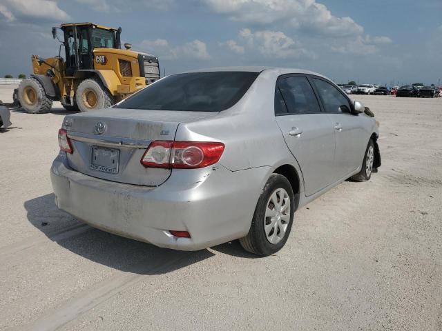 JTDBU4EE5BJ105817 - 2011 TOYOTA COROLLA BASE SILVER photo 4