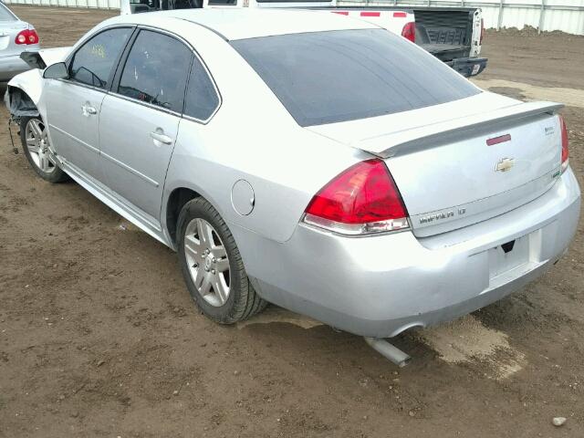 2G1WG5E31C1249138 - 2012 CHEVROLET IMPALA LT SILVER photo 3