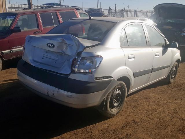 KNADE123086391916 - 2008 KIA RIO BASE  photo 4