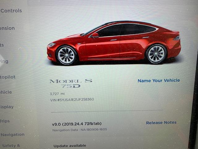 5YJSA1E21JF258360 - 2018 TESLA MODEL S  լուսանկար 8