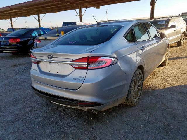 3FA6P0LU0HR386506 - 2017 FORD FUSION SE HYBRID  photo 4