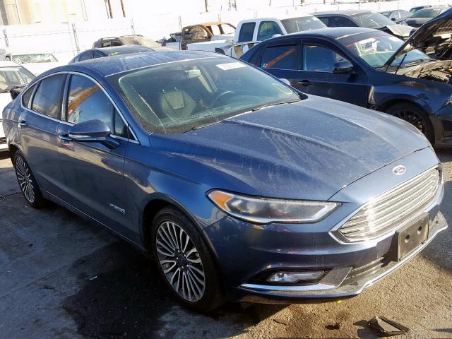 3FA6P0RU0JR141122 - 2018 FORD FUSION TITANIUM/PLATINUM HEV  photo 1