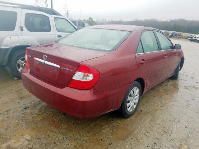 4T1BE32K14U352332 - 2004 TOYOTA CAMRY LE  photo 4