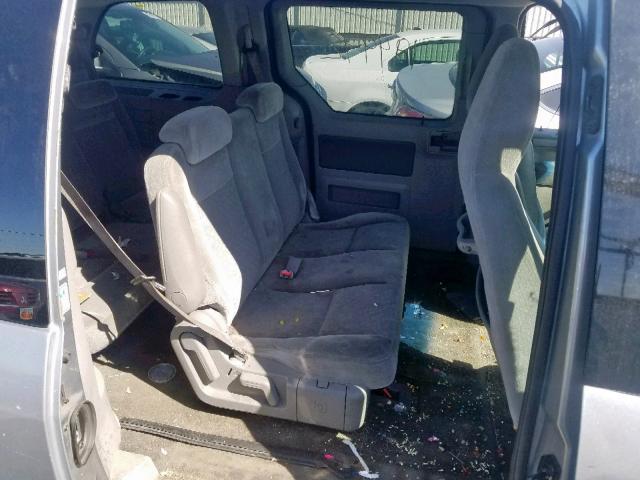 2FMZA51667BA02179 - 2007 FORD FREESTAR SE GRAY photo 6