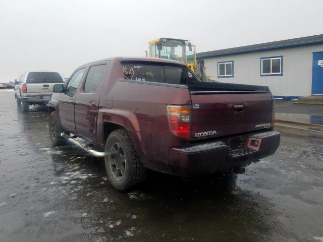 2HJYK16588H537904 - 2008 HONDA RIDGELINE RTL  photo 3