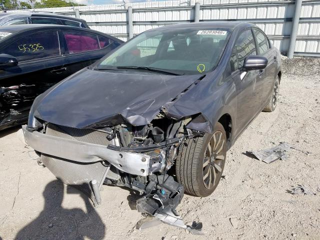 19XFB2F98FE063563 - 2015 HONDA CIVIC EXL 灰色 照片 2