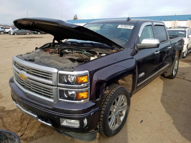 3GCUKTEC9EG337642 - 2014 CHEVROLET SILVERADO K1500 HIGH COUNTRY  photo 2