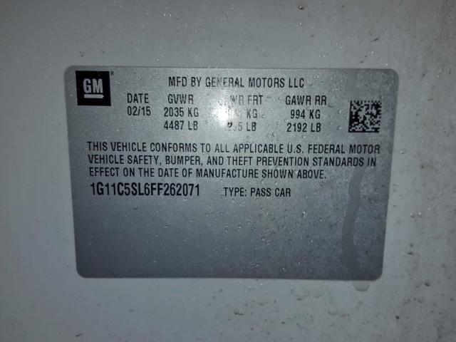 1G11C5SL6FF262071 - 2015 CHEVROLET MALIBU 1LT  照片 10