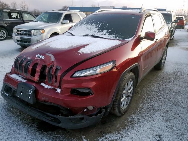 1C4PJLCB2EW100664 - 2014 JEEP CHEROKEE LATITUDE  photo 2