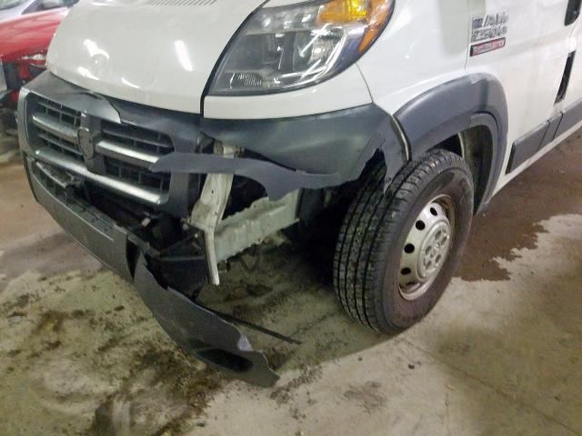 3C6TRVDG9HE550346 - 2017 RAM PROMASTER 2500 2500 HIGH  photo 9