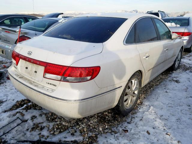 KMHFC46F58A265065 - 2008 HYUNDAI AZERA SE  photo 4