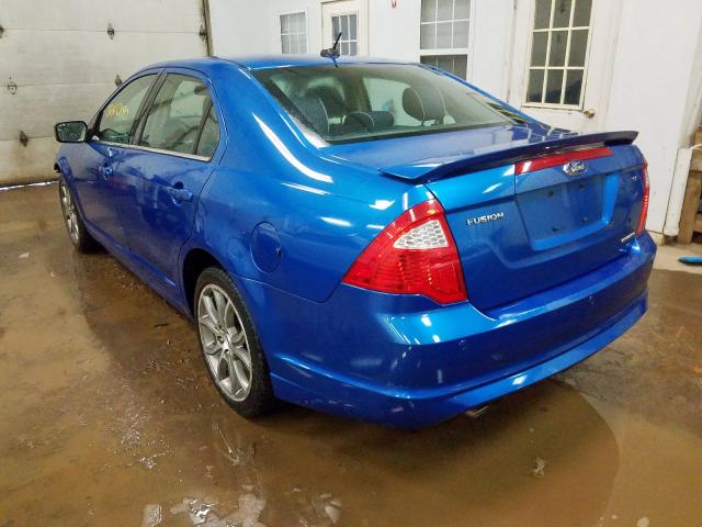 3FAHP0HG0BR154264 - 2011 FORD FUSION SE  photo 3