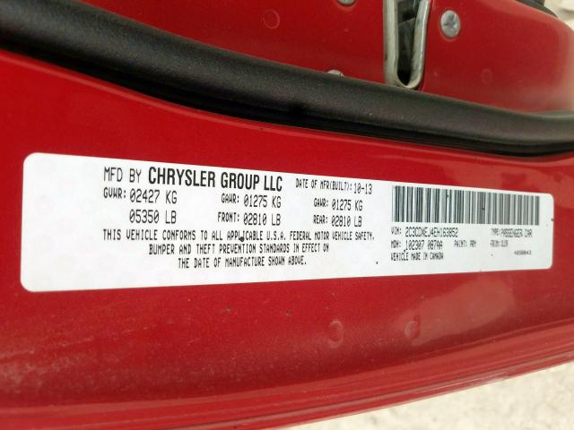 2C3CDXEJ4EH163852 - 2014 DODGE CHARGER SRT-8  photo 10