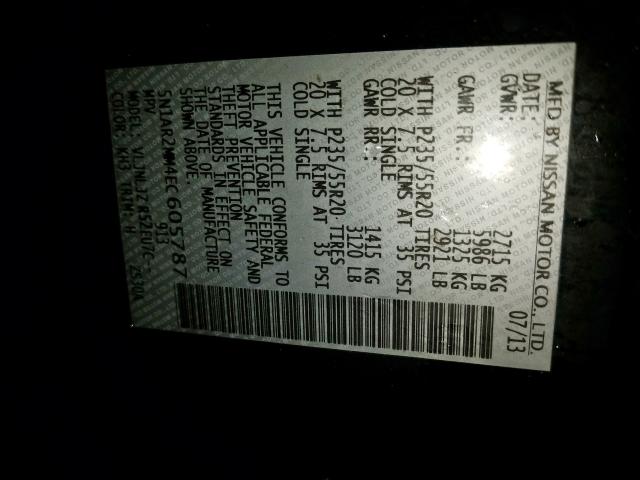 5N1AR2MM4EC605787 - 2014 NISSAN PATHFINDER S  照片 10