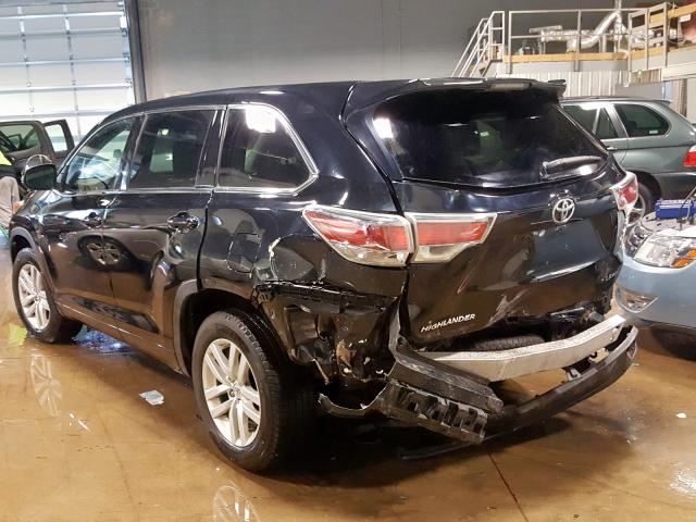 5TDBKRFH5FS110522 - 2015 TOYOTA HIGHLANDER LE  photo 3