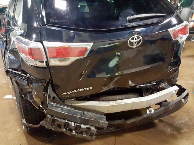 5TDBKRFH5FS110522 - 2015 TOYOTA HIGHLANDER LE  photo 9