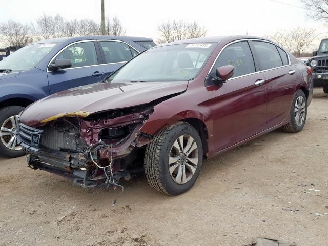 1HGCR2F33EA113606 - 2014 HONDA ACCORD LX  photo 2