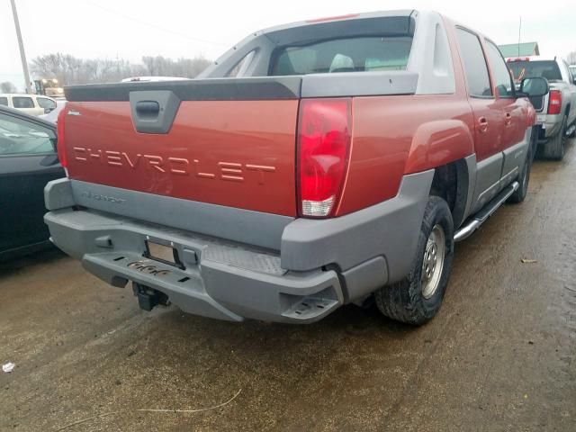 3GNEC13T42G336443 - 2002 CHEVROLET AVALANCHE C1500  photo 4