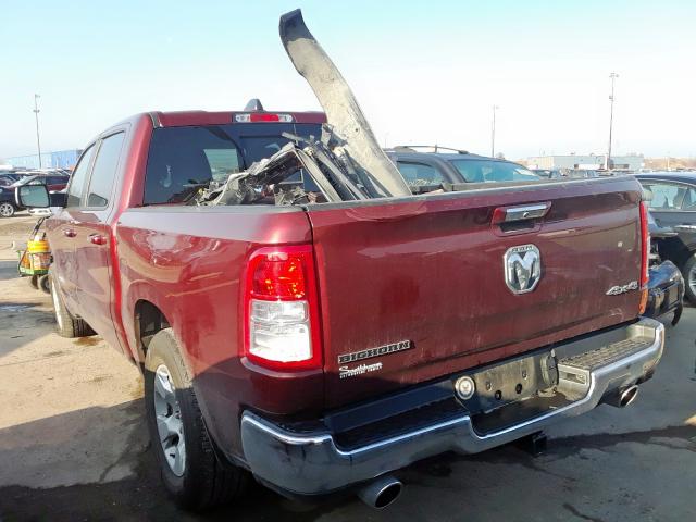 1C6SRFFT1KN537511 - 2019 RAM 1500 BIG HORN/LONE STAR  photo 3