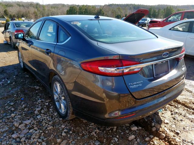 3FA6P0HD9HR184434 - 2017 FORD FUSION SE  photo 3