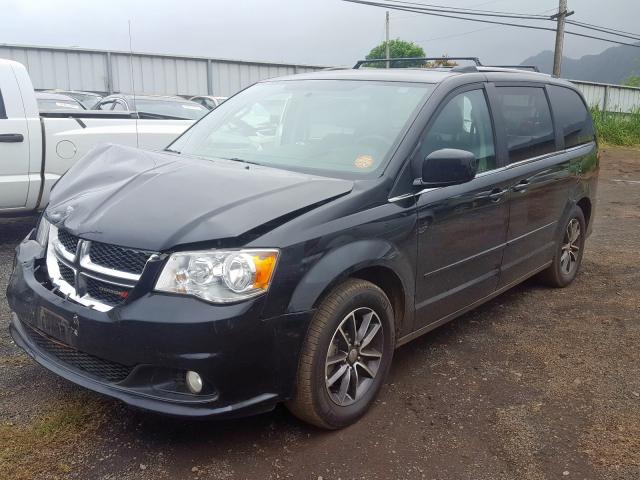 2C4RDGCG2HR805965 - 2017 DODGE GRAND CARAVAN SXT  photo 2