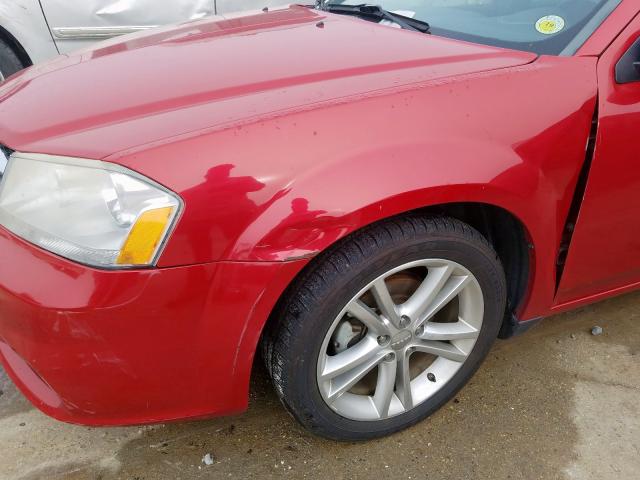 1C3CDZCB6CN198758 - 2012 DODGE AVENGER SXT  photo 9