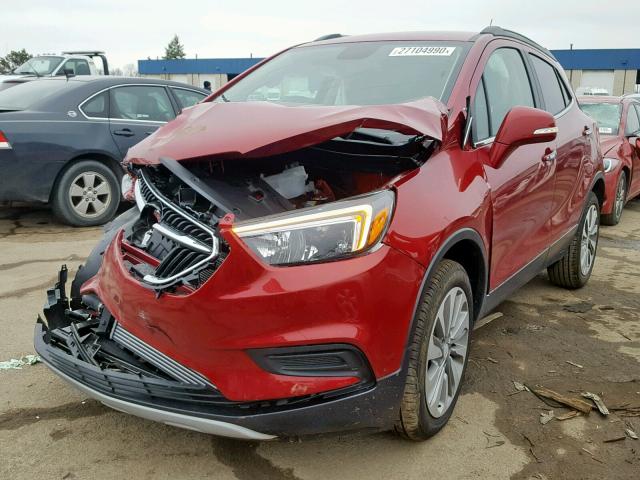 KL4CJASB2KB845383 - 2019 BUICK ENCORE PREFERRED  photo 2