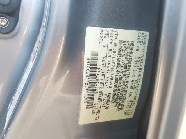 3N1BC13E78L378640 - 2008 NISSAN VERSA S  photo 10